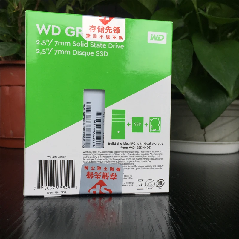 Внутренний твердотельный накопитель Western Digital WD GREEN SSD 120 ГБ 240 Гб SATA3 2 5 дюйма 480 1 ТБ