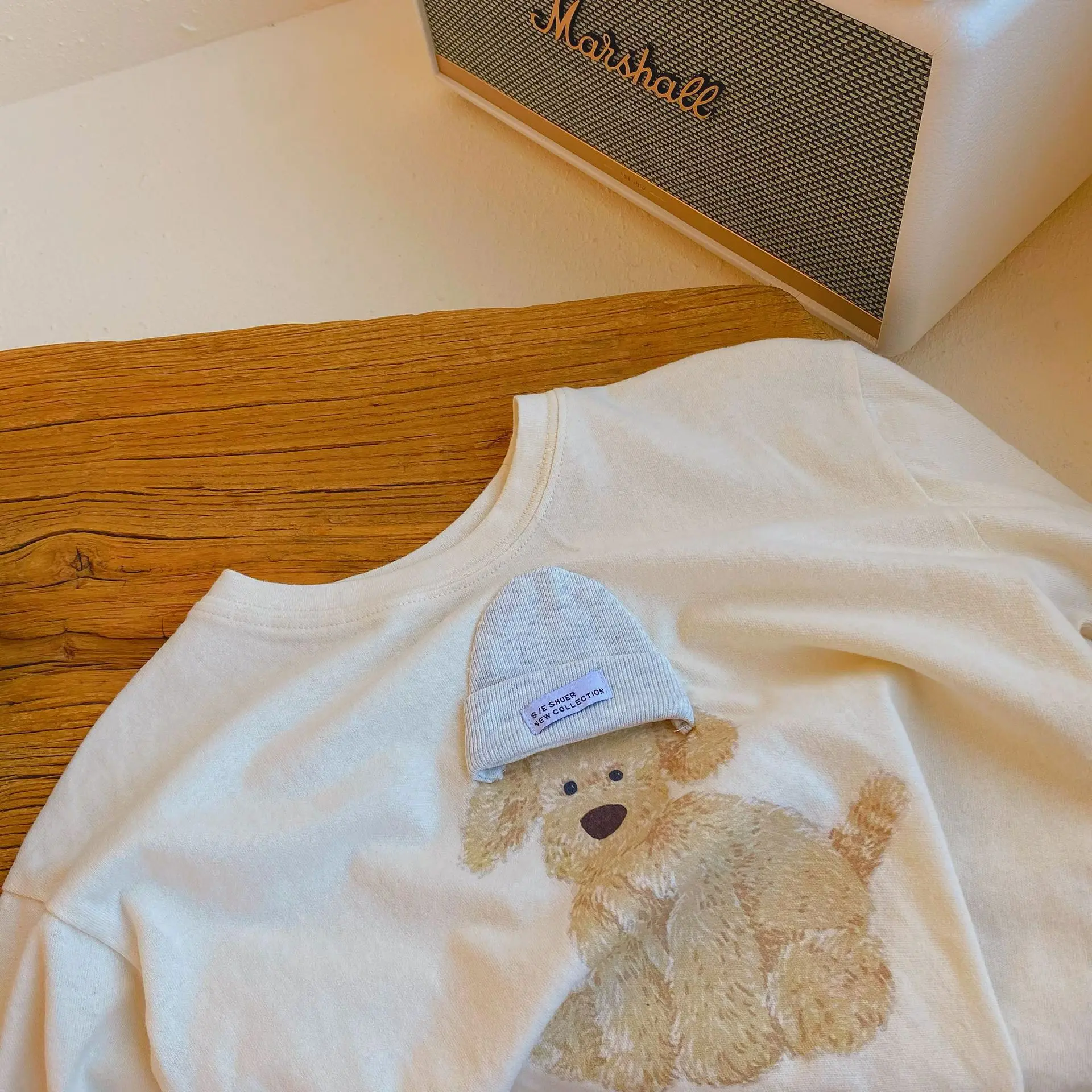 Spring Autumn New Children Long Sleeve T Shirt Cartoon Boys Tops Loose Kids Sweatshirt Cotton Girls Tee Baby Clothing 1-7 Year