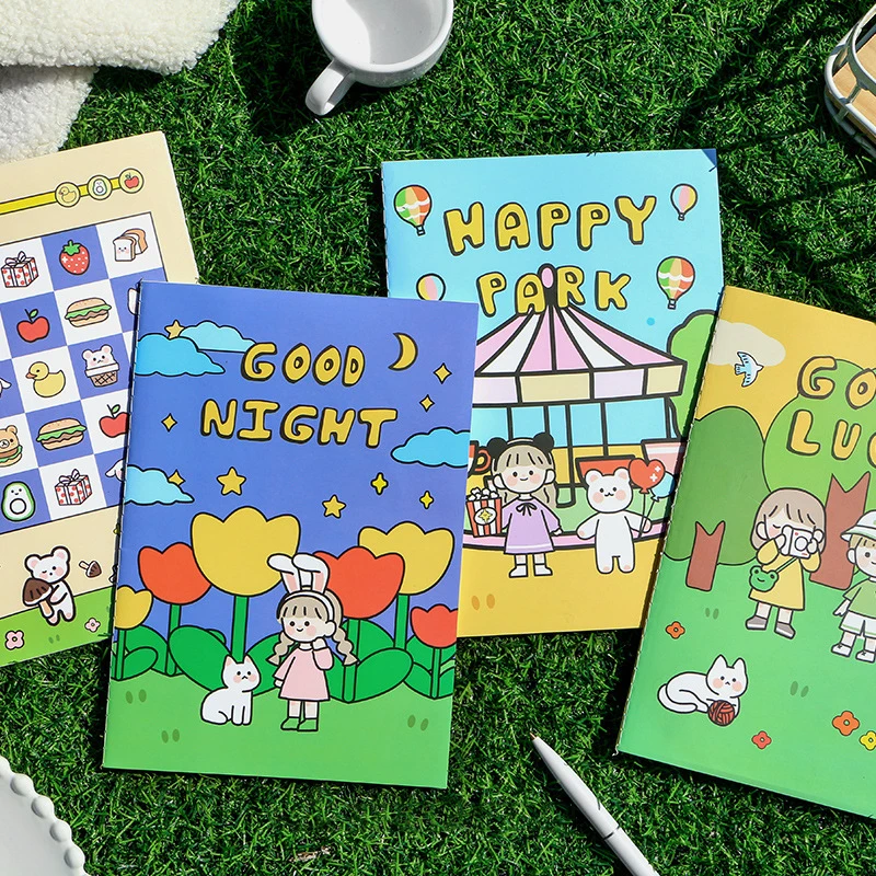 Милый милый блокнот с девочкой и кроликом канцелярские принадлежности дневник