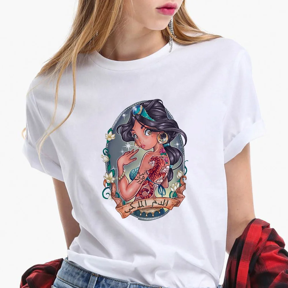 Модные женские футболки Harajuku Алиса в стране чудес Diseny Футболки Уличная женская