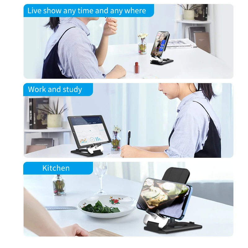 

Universal Mobile Holder Desk Stand Phone Holder For iPhone 12 Pro Max Mobile Phone Adjustable Charging Mobile Phone Holder Stand