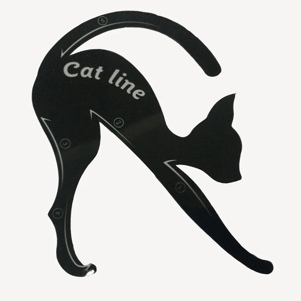

Eye Makeup 2pcs/set Cat Line Stencils Eyeliner Eyeshadow Plastic Template Kit Eyebrow Model Fuctional Design Cosmetic Tool