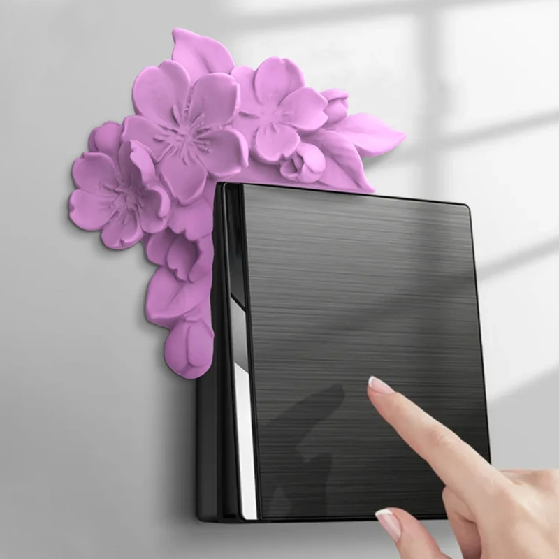 

Flower Switch Panel Decoration Crystal Epoxy Resin Mold Silicone Mould DIY Crafts Home Ornaments Casting Tool