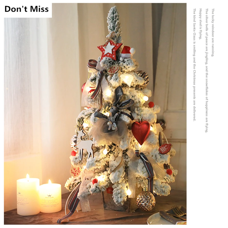 

Mini Christmas Decoration Tree Festival Desktop navidad Decoration Small Tree Festival Party Decoration for Home New Year 2022