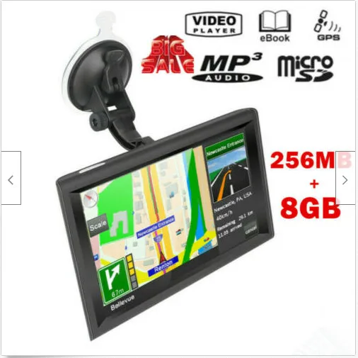 9 дюймов автомобиль грузовик gps навигатор Capactive экран без AV-IN загружен Европа карта