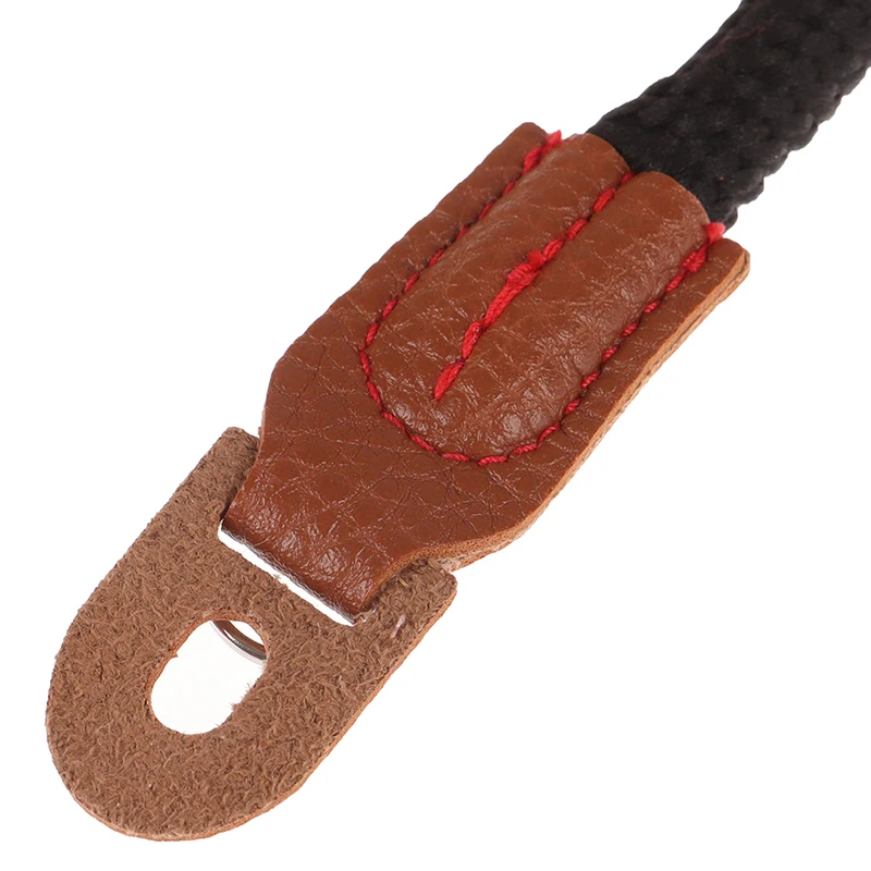 

1Pc Cotton Rope Camera Neck Strap Vintage Shoulder Strap Leather Wrist Lanyard 100cm
