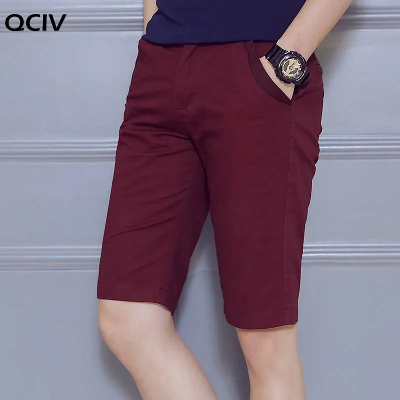 

Hot Sale Men Clothing Pure Color Cotton Shorts Men Casual Fashion Shorts Male Slim Fit Short Pants Homme