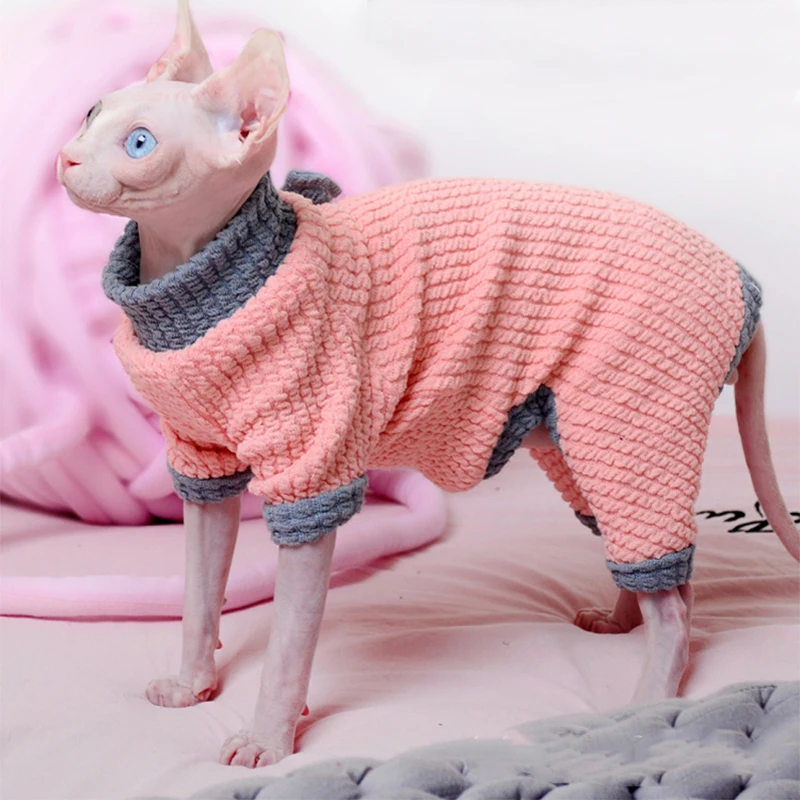 Одежда для домашних животных одежда кошек Devon Сфинкс Сиамский кот теплая собак