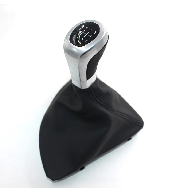 

For BMW E87 X1 Leather boot cover Gear Shift Knob 5 speed 6 speed stick shift knobs lever New Arrival CNWAGNER