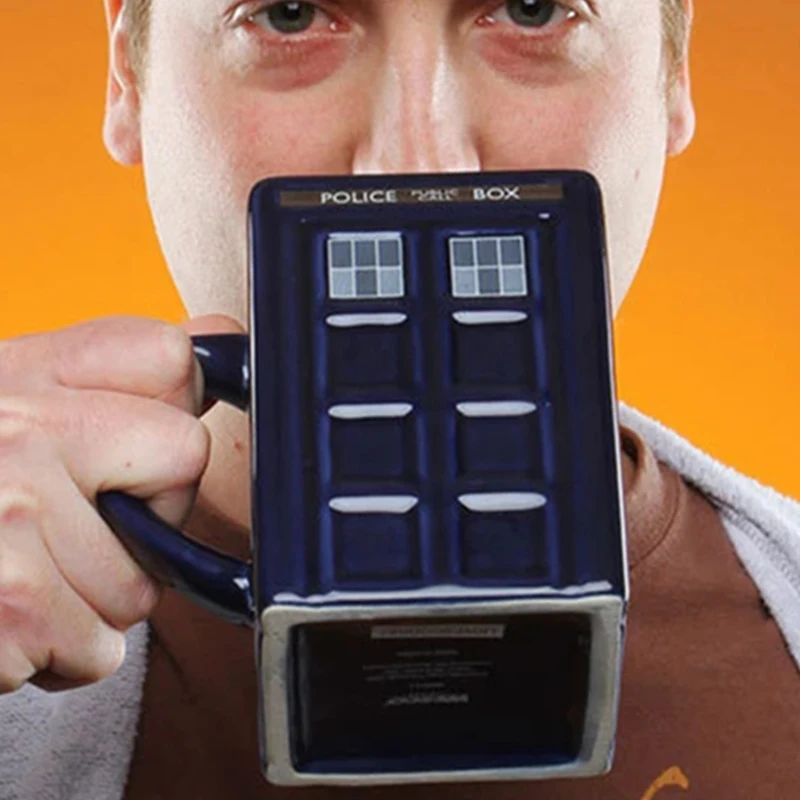 Новая полицейская коробка Doctor Who Tardis кофейная кружка керамическая чашка с