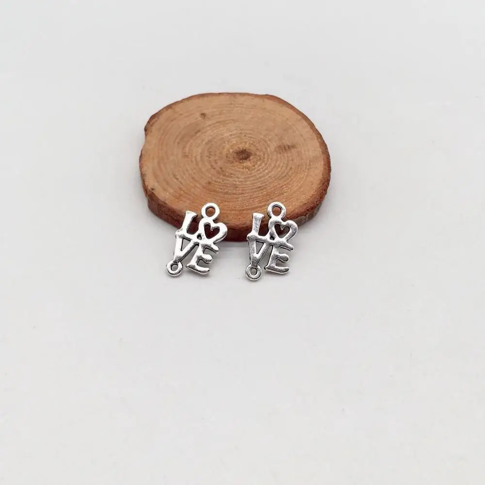 

Романтические 50 шт любовное сердце буквы амулеты подходят DIY ожерелье ручной работы серьги амулеты для изготовления ювелирных изделий