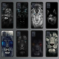 phone case for samsung galaxy a51 a71 a70 a50 a40 a20s a30 a10s a20e a10 a02s a01 silicon back cover animal lion wolf tiger cute