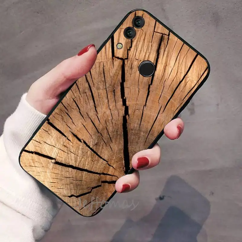 

Texture wood growth rings Phone Case For Huawei Honor view 7a5.45inch 7c5.7inch 8x 8a 8c 9 9x 10 20 10i 20i lite pro