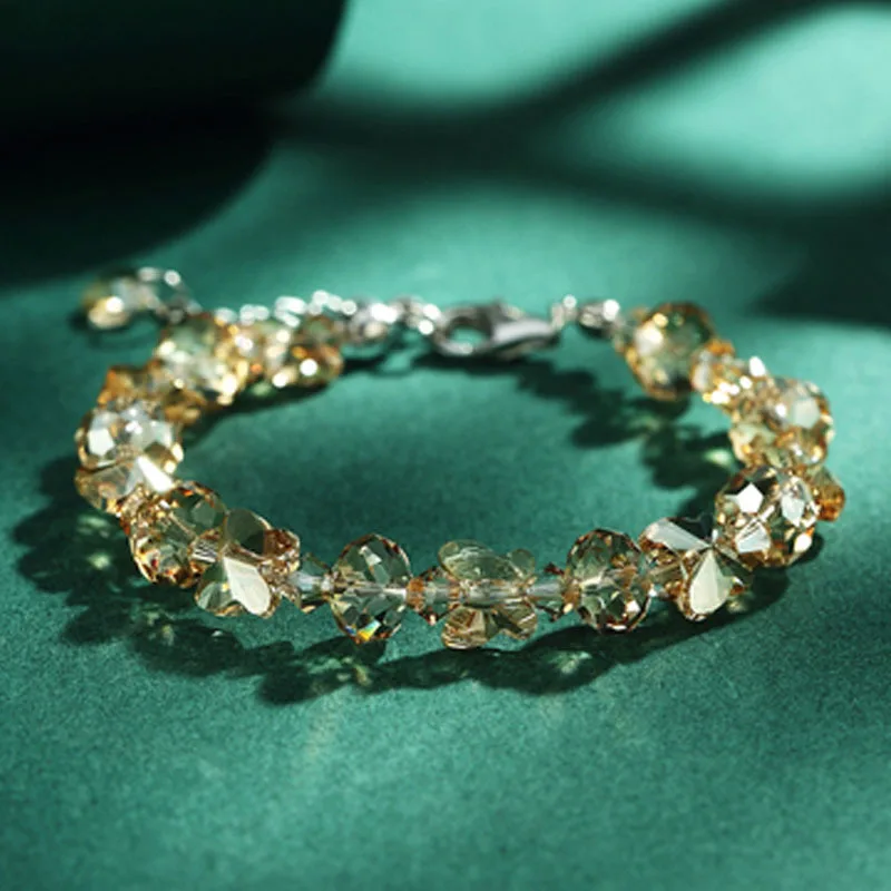 Красочные AB бабочки Кристалл бисера браслеты для женщин сладкий темперамент