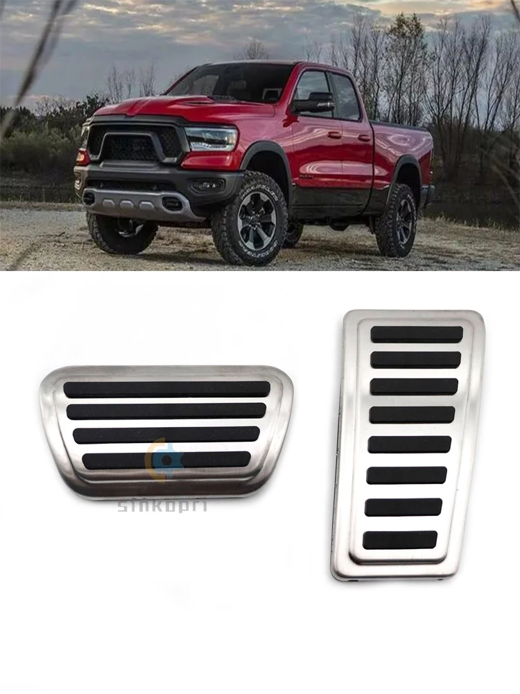 

Подходит для 2019-2021 Dodge Ram 1500 2500 3500 автомобильные аксессуары Алюминиевый сплав Стайлинг ускоритель газа тормоза задние крышки