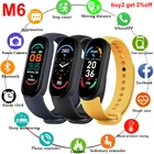 Смарт-часы M6 для мужчин и женщин, фитнес-браслет с функцией отслеживания сна, пульса, артериального давления, звонков, напоминаний