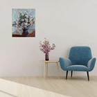 Цветы для гостиной Настенная картина Клод Моне хризантемы масляная живопись на холсте домашняя декоративная Прямая поставка на заказ