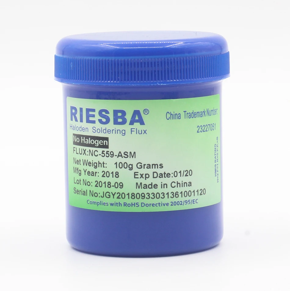 RIESBA NC 559 ASM 100g неочищенная паяльная паста без свинца Φ для SMT BGA сварки|soldering paste