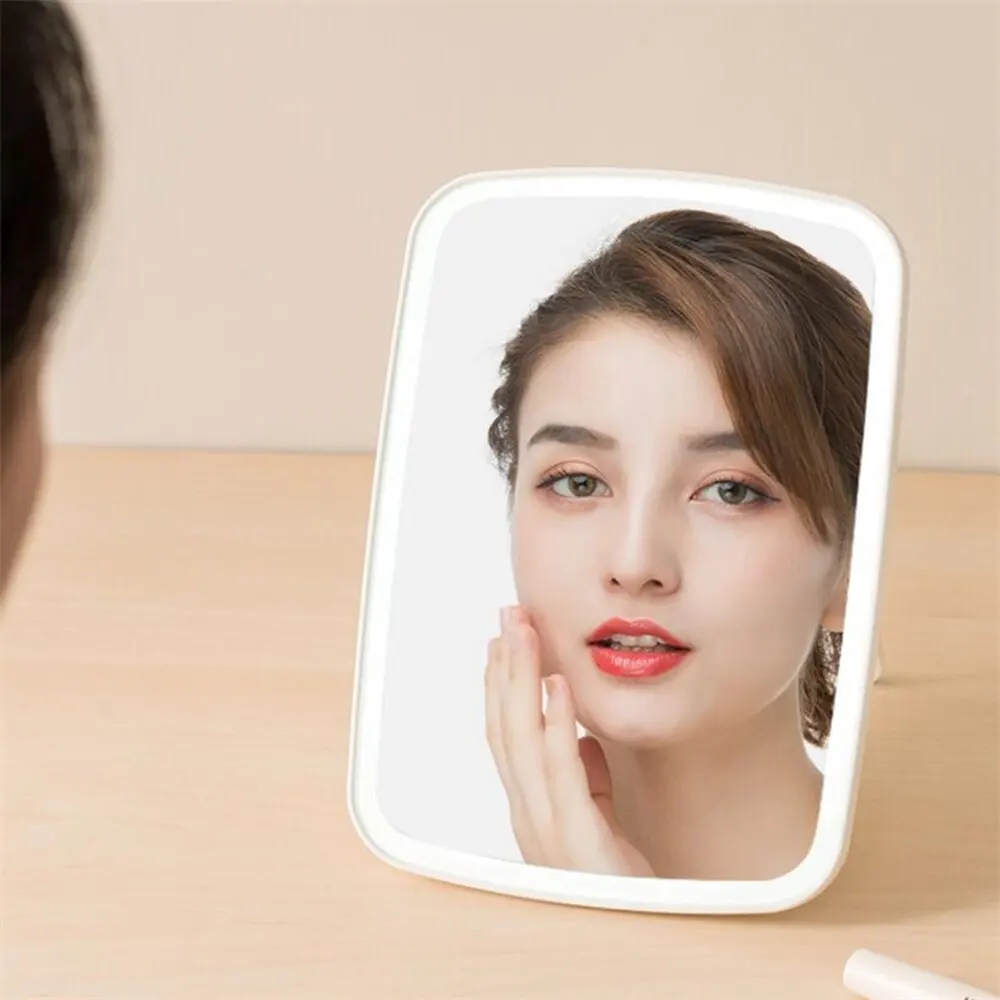 

Updated Tricolor Adjustable Makeup Mirror Light USB Rechargeable Touch Dimmable Desktop Lamp