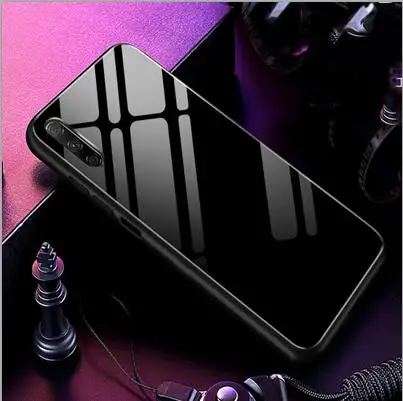 Бежевый Закаленное Стекло чехол для Huawei Honor 9 X 9x Мягкая силиконовая накладка на заднюю панель для Huawei Honor 9X9 x звездным узором защитный чехол для телефона - Цвет: Бежевый