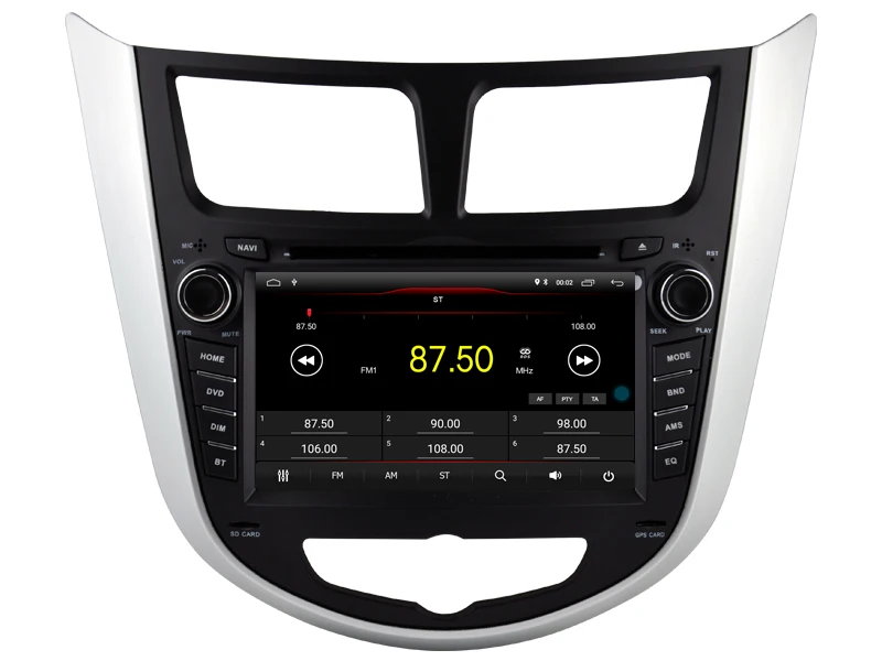 Автомобильный Dvd-проигрыватель WITSON Android 11 2 Гб ОЗУ 16 ГБ для автомобиля HYUNDAI VERNA SOLARIS