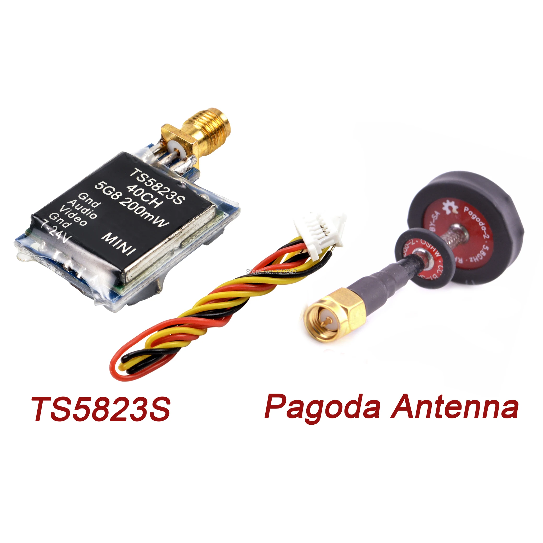 Беспроводной мини передатчик TS5823S TS5823 5 8G 200mW 40CH AV для мультикоптера FPV Racing