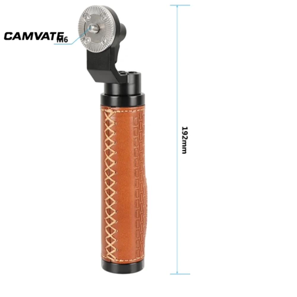 CAMVATE 2 шт. кожаный рукоятка со стандартным креплением M6 ARRI стиль Розетка для DSLR