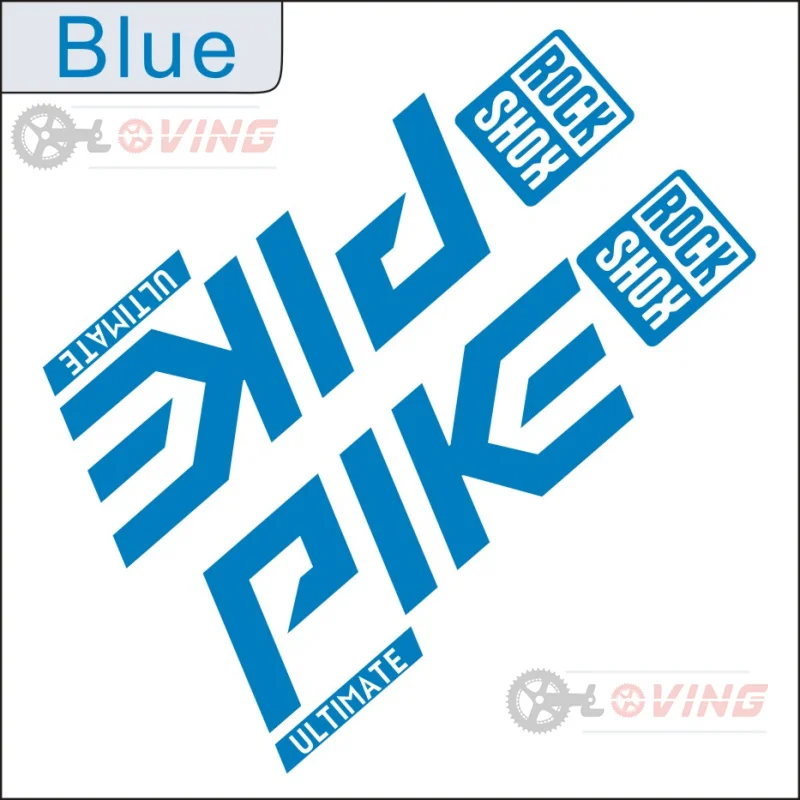 Наклейка на переднюю вилку Rockshox Pike высокого качества, водонепроницаемая, лучший продавец горных велосипедов MBT.