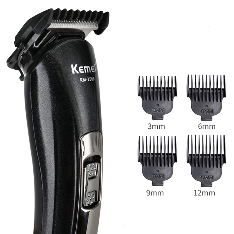 

Профессиональная аккумуляторная машинка для стрижки волос, мужской триммер для бороды, металлическая Беспроводная Машинка для стрижки, эл...