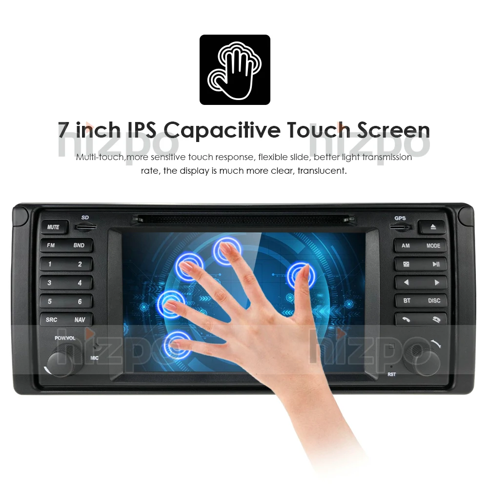 Автомобильный мультимедийный плеер стерео система на Android 10 7 дюймов 1 ГБ 16 с GPS Wi Fi