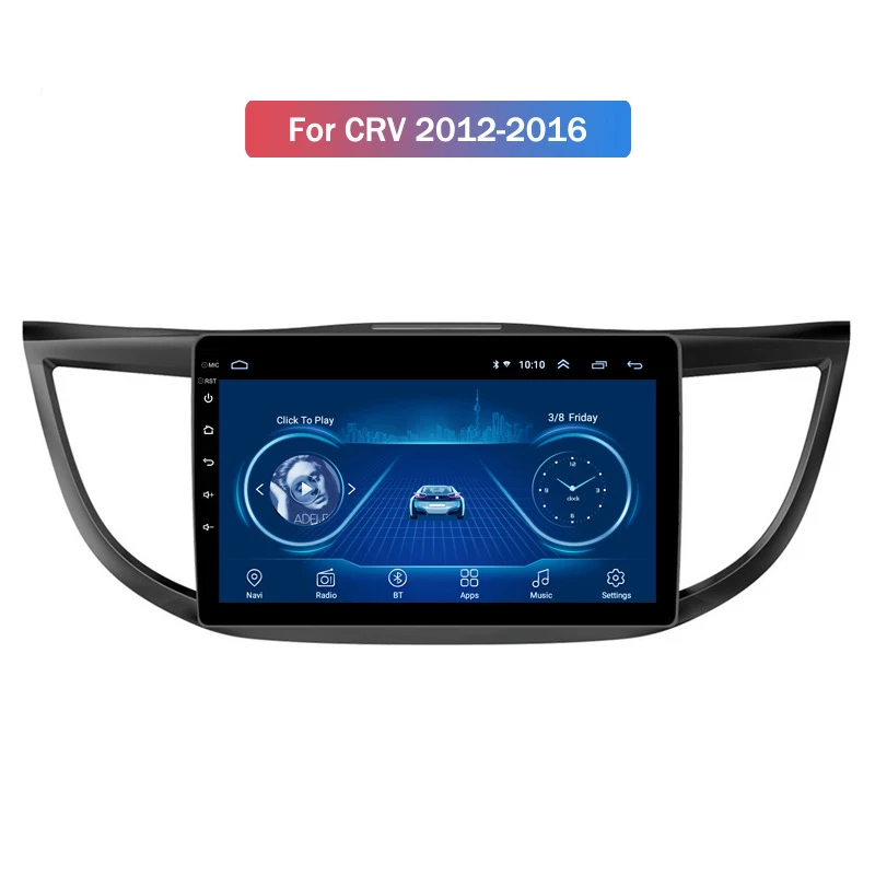 Android HD Автомобильный модифицированный навигатор для Honda CRV 12 16 9 четырехъядерный