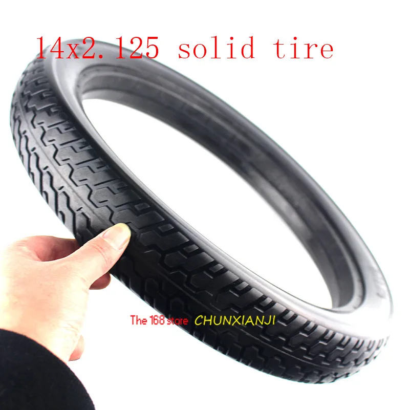 

Super Quality16 Inch Solid Tyre16x2.125 Tubeless Tyre Electric Vehicle Tire Non Inflation Fits Folding Electric Bicycle E-bike