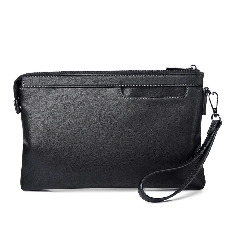 Новый роскошный брендовый мужской клатч кожаные вместительные мужские