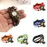 

Women Casual Vintage Multilayer Butterfly Faux Leather Bracelet Ladies Wrist Watch Dropshipping Handmade Braided Dreamcatcher