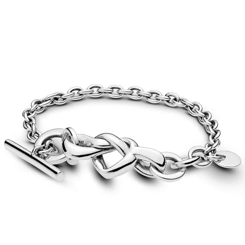 Браслет украшенный сердечками и Т образной застежкой|Цепочки браслеты| |