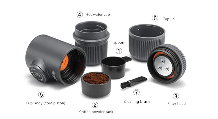 Новое второе поколение WACACO nanopresso порошок ручной портативный Эспрессо машина поставляется с защитной крышкой
