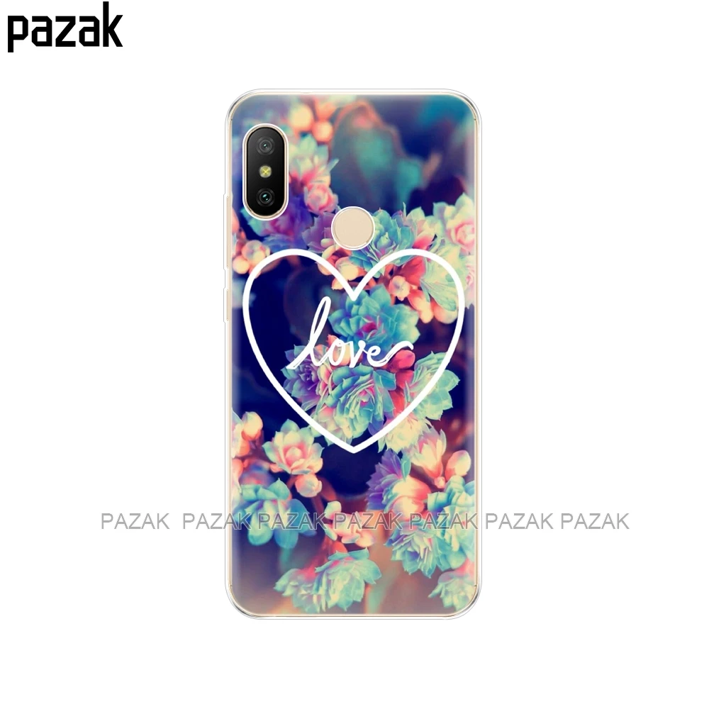 Силиконовый чехол для Xiaomi MI A2 LITE чехлы с полной защитой мягкая задняя крышка из
