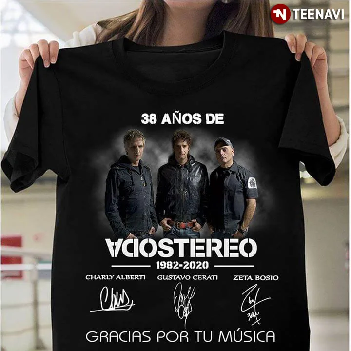 38 Anos De Soda Stereo 1982-2020 Gracias Por Tu mus футболка | Мужская одежда