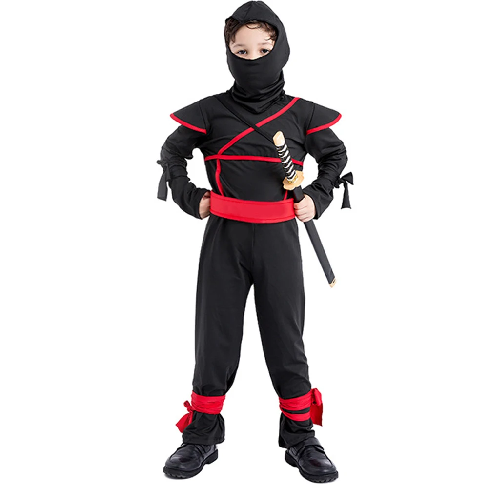 

Children Boys Girls Ninja Cosplay Japan Game Uniforms Masked Warriors Halloween Costumes 2021