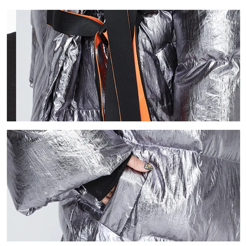 

Winter Clothes Women New Personality Loose Warm Down Cotton Coat Padded Coat Thick Irregular Jacket Plus Size Clothing Ladies