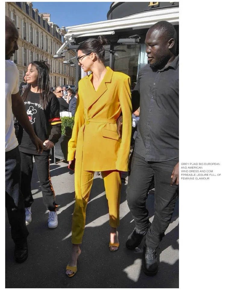 Брючный костюм женский: приталенный блейзер + брюки OL | Женская одежда