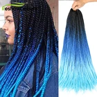 Косички прямые плетеные волосы для наращивания Омбре цветные синтетические волосы для наращивания 22 дюйма 10 корнейупаковка Reshowbeauty