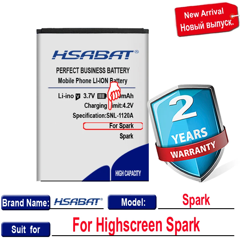 HSABAT 2100mAh аккумулятор для Highscreen Spark батареи Бесплатная доставка в номер