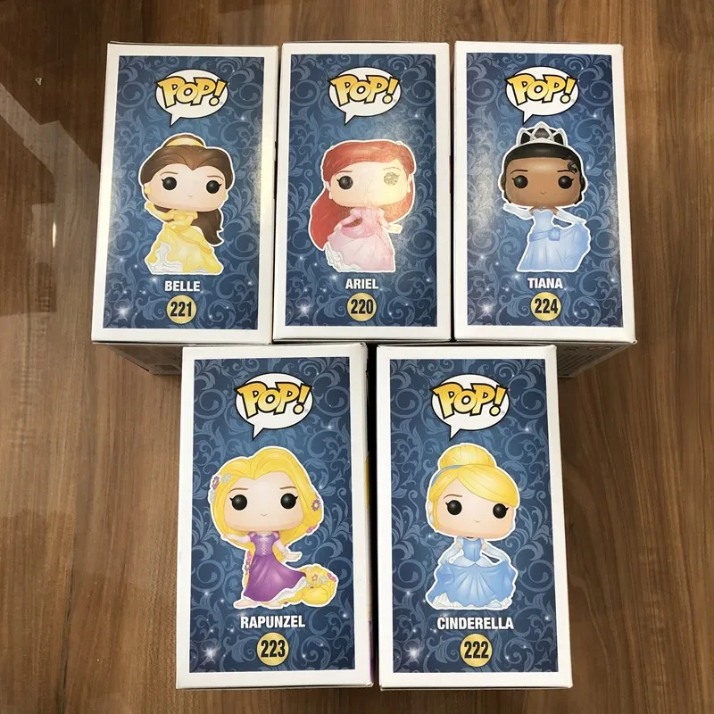 Funko pop официальная Красавица и Чудовище принцесса: Ариэль, Белль, Золушка, Рапунцель, Тиана Виниловая фигурка Коллекционная модель игрушки