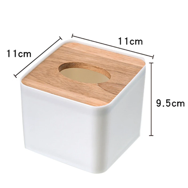 New Modern Wood Napkin Holder Square Shape Wooden Plastic Tissue Box Case Home Kitchen Paper Holdler Storage Accessories | Дом и сад
