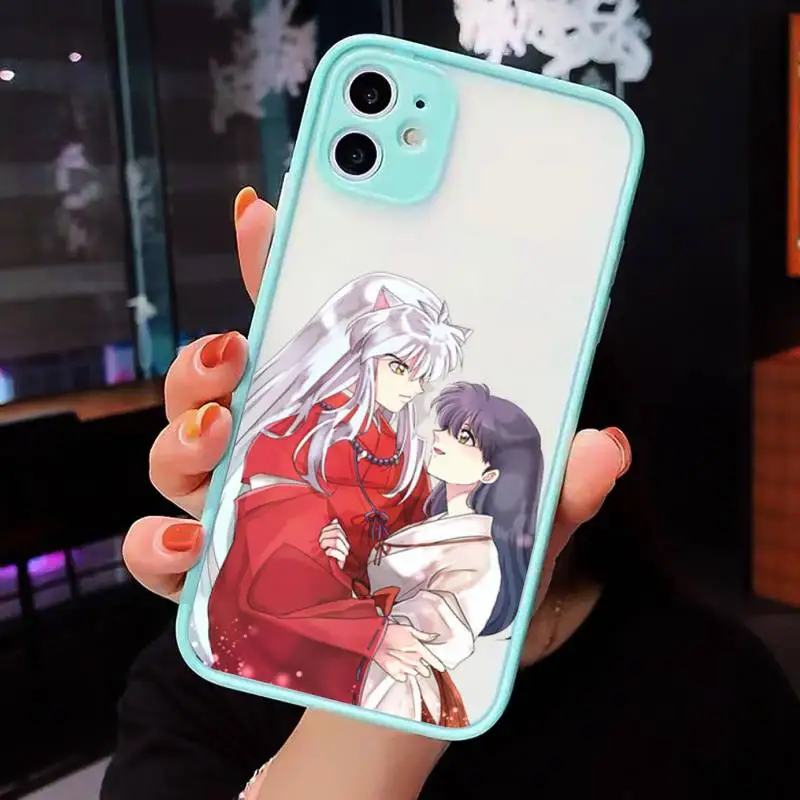 

InuYasha anime manga high quality Phone Cases matte transparent For iphone 7 8 11 12 plus mini x xs xr pro max cover