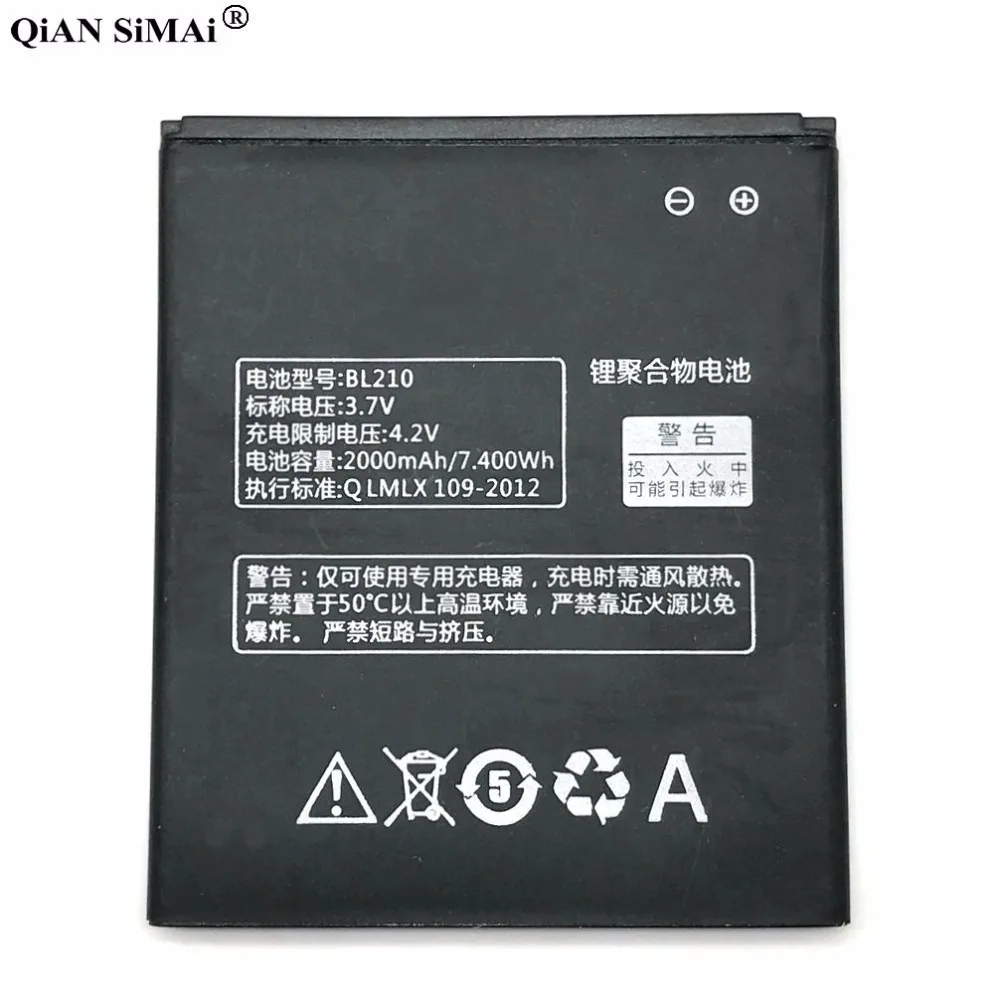 Новый BL 210 BL210 батарея для Lenovo A536 A606 S820 S820E A750E A770E A658T S650 A656 A766 мобильный телефон
