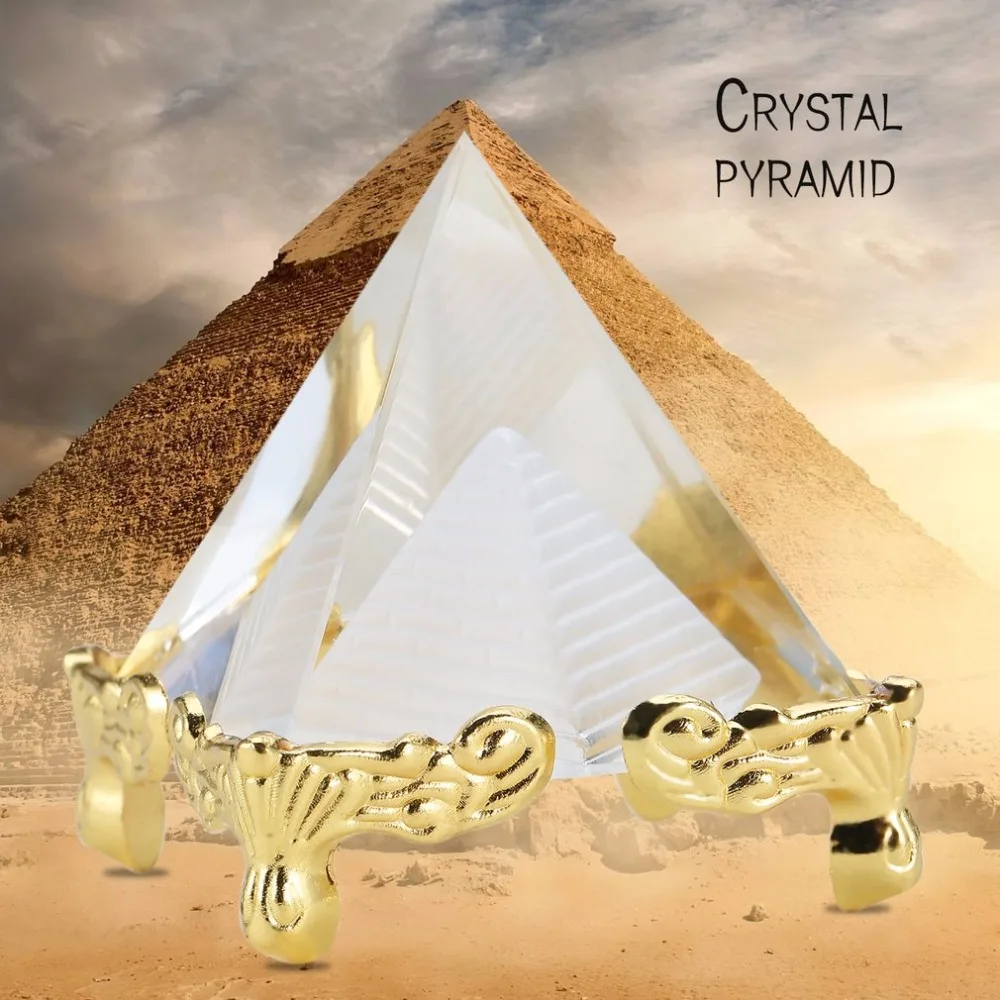 Модный искусственный Египетский прозрачный кристалл K9 пирамида из кварца