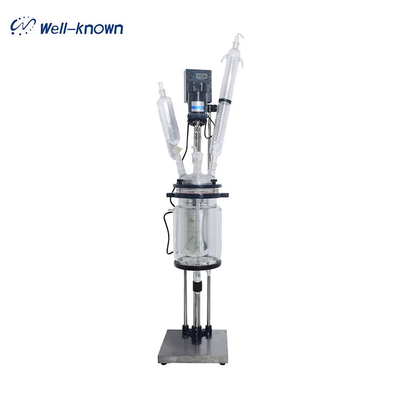 5л лабораторный двухслойный химический кожух стеклянный реактор | Канцтовары для