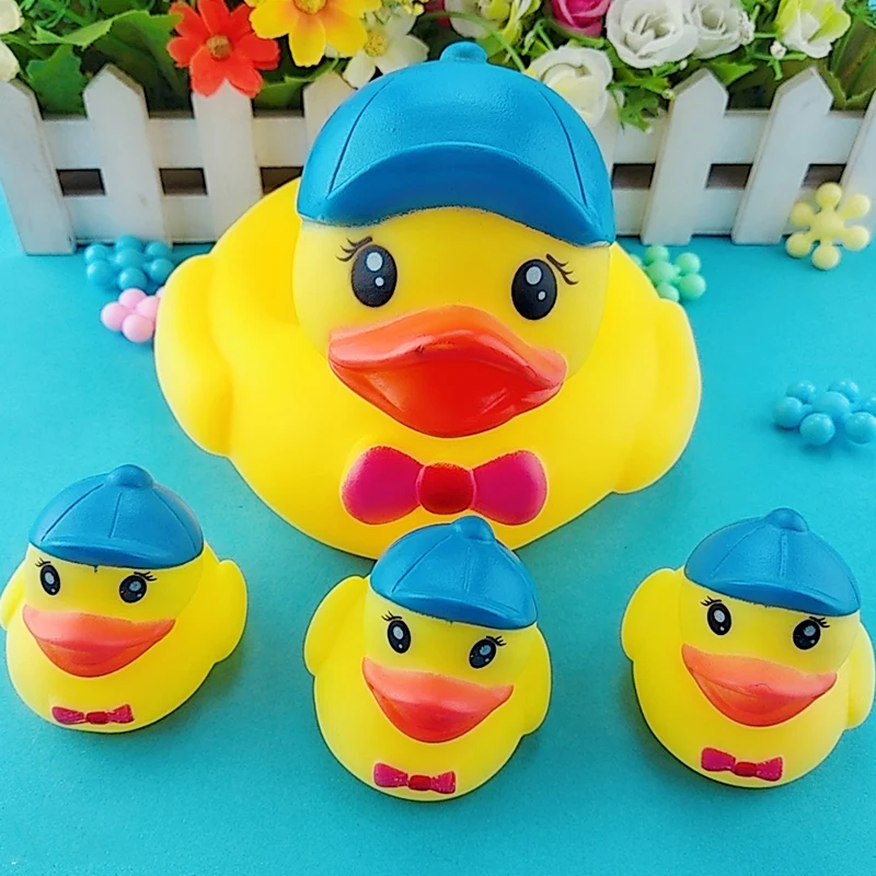 

Высокое качество BPA бесплатно детские игрушки для купания забавные Уточка из ПВХ звук скрипучий Bathly плавательный круг из желтой утки, детск...